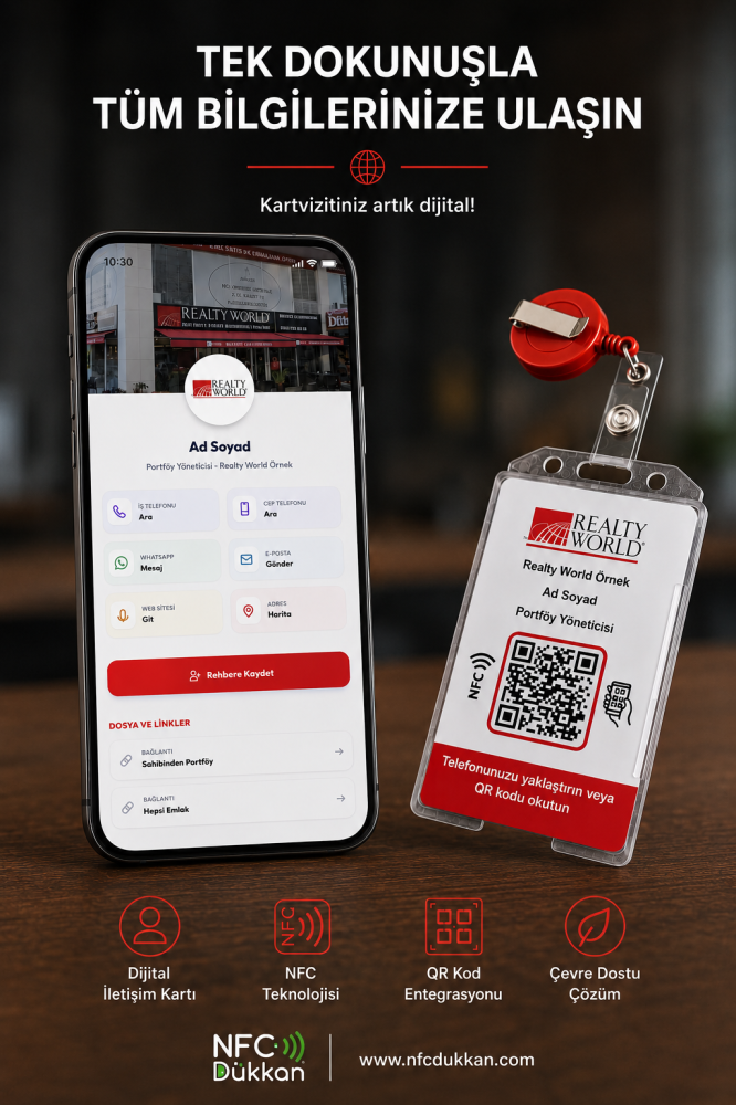 Realty World NFC Yaka Kartı